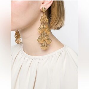 Gas Bijoux 24k Gold Plated Drop Earrings
